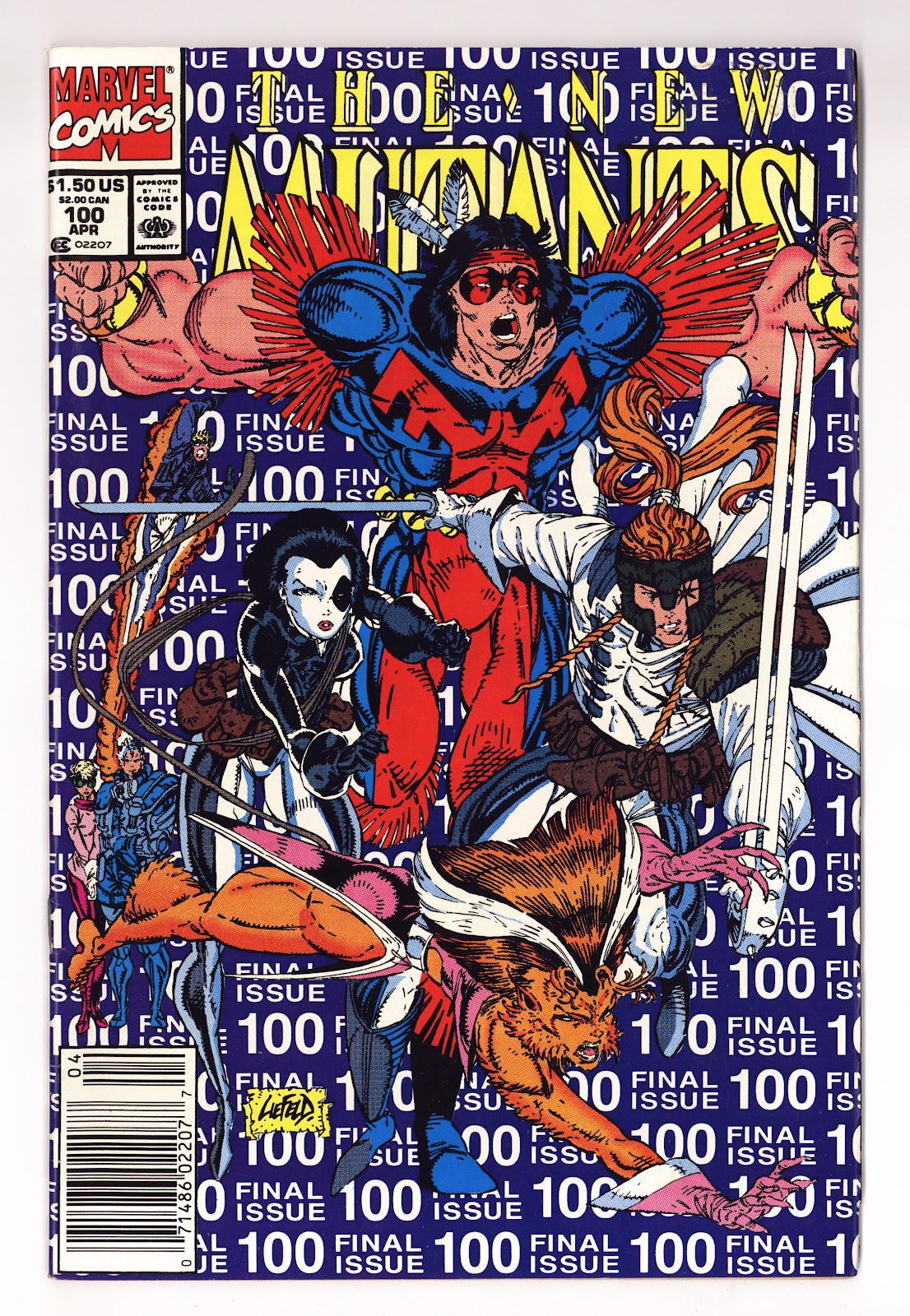 The New Mutants Vol 1 100  Mid Grade   (1991)   Newsstand  