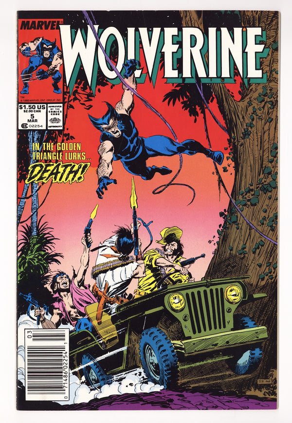 Wolverine Vol 2 5 High Grade (1989) Newsstand