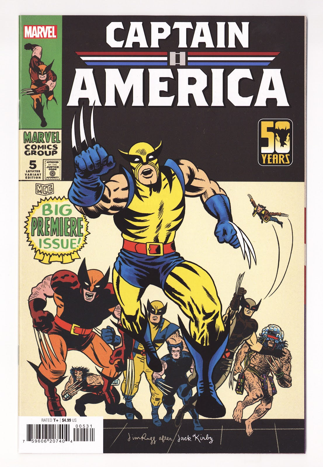 Captain America Vol 11 5 (755) High Grade (2024) Rugg Variant 