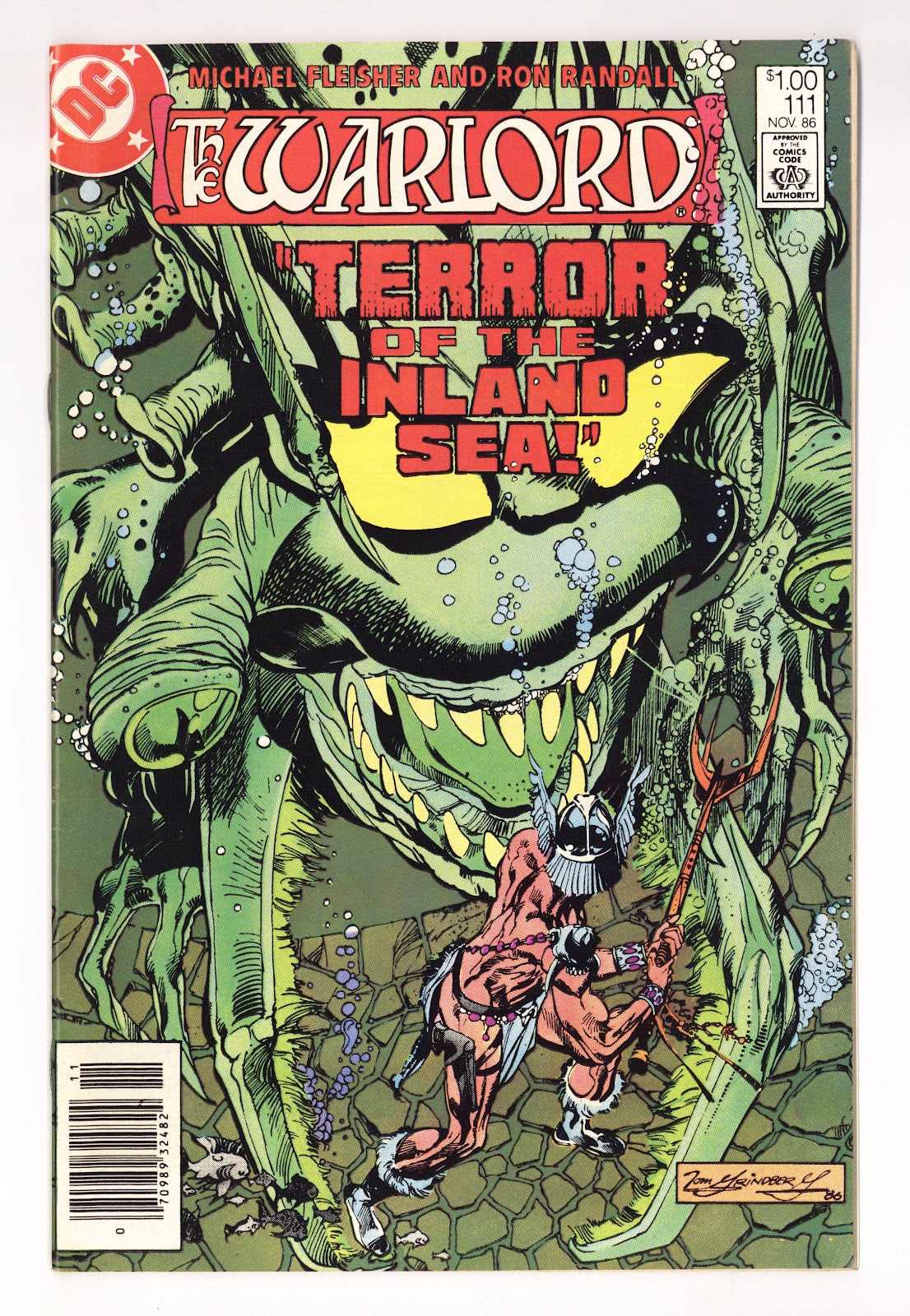Warlord Vol 1 111  Mid Grade   (1986)   Canadian Price Variant