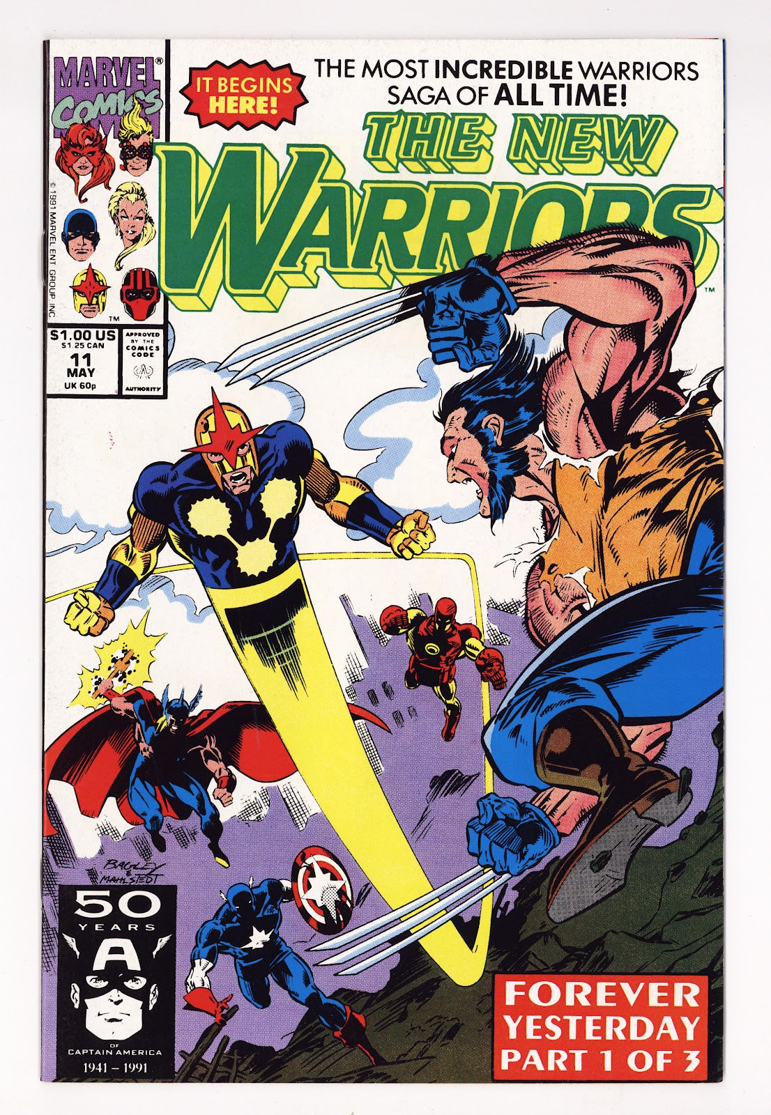The New Warriors Vol 1 11 High Grade (1991) Direct 