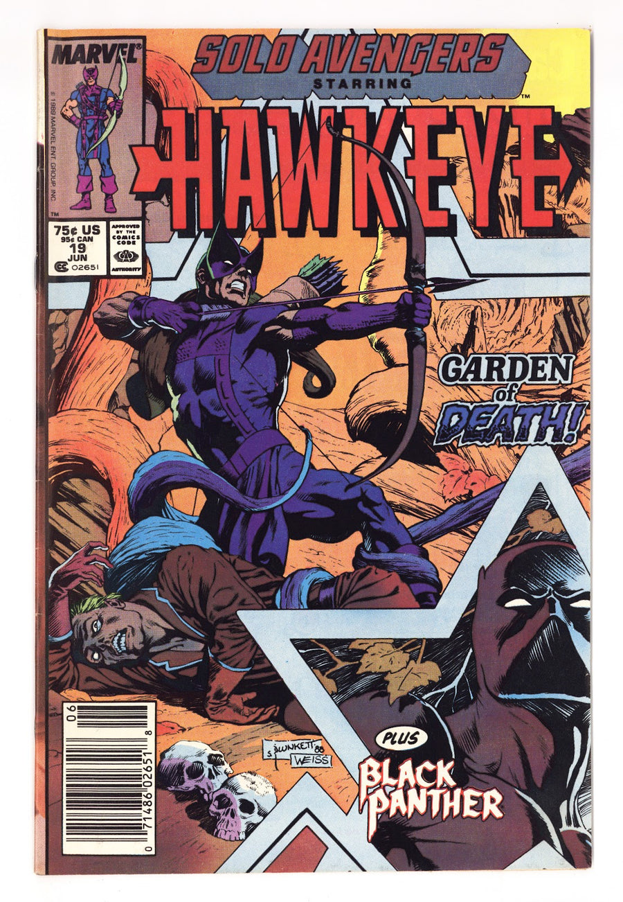 Solo Avengers   19  Mid Grade   (1989)   Newsstand