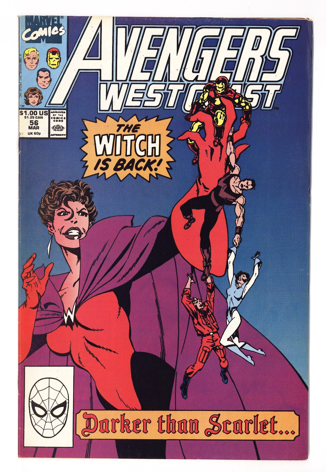 Avengers West Coast Vol 2 56  Mid Grade   (1990)     