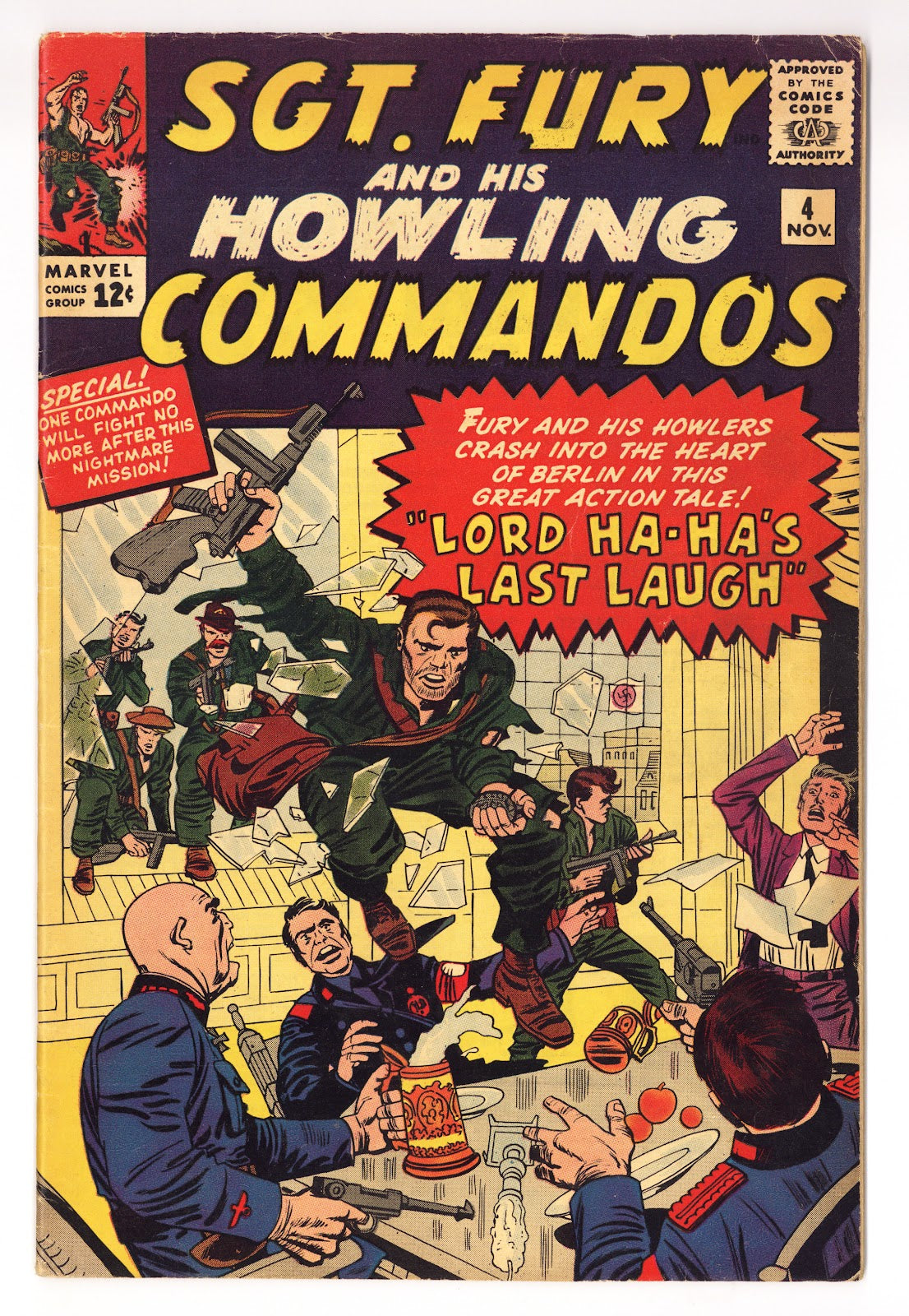 Sgt. Fury Vol 1 4  FN- (5.5)   (1963)     