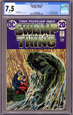 Swamp Thing Vol 1 1 CGC 7.5 (VF-)   (1972)