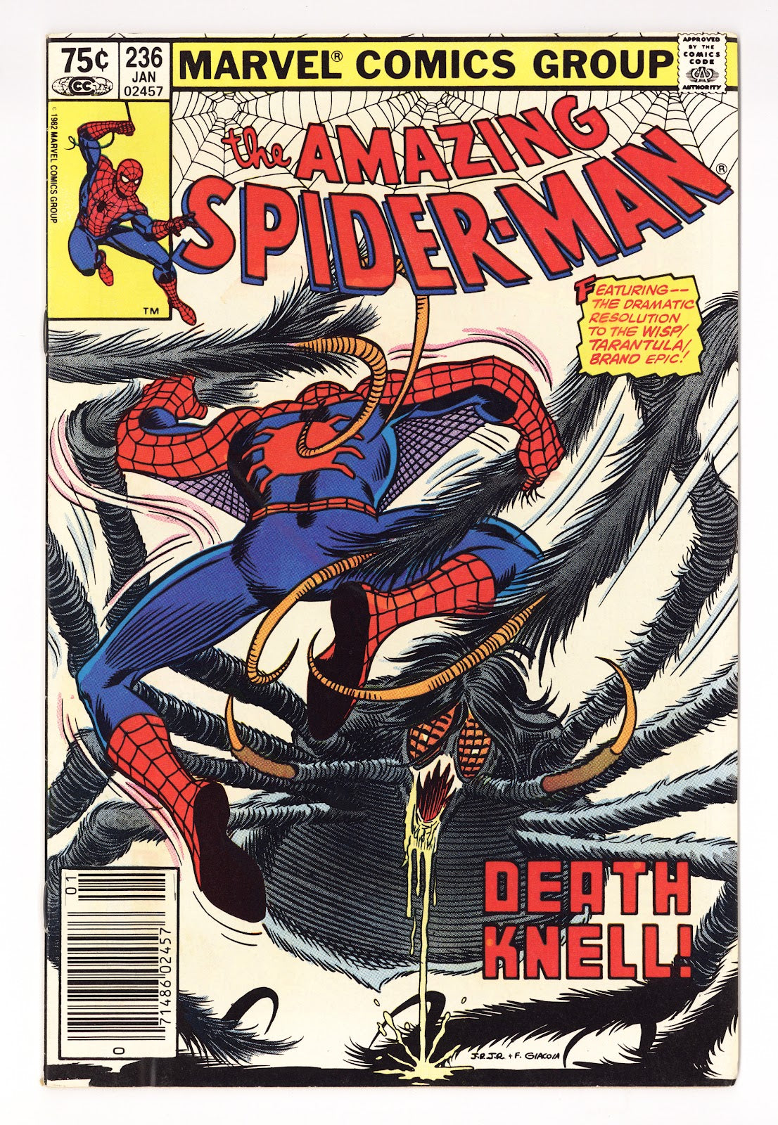 The Amazing Spider-Man Vol 1 236 Low Grade (1983) Canadian Price Variant 
