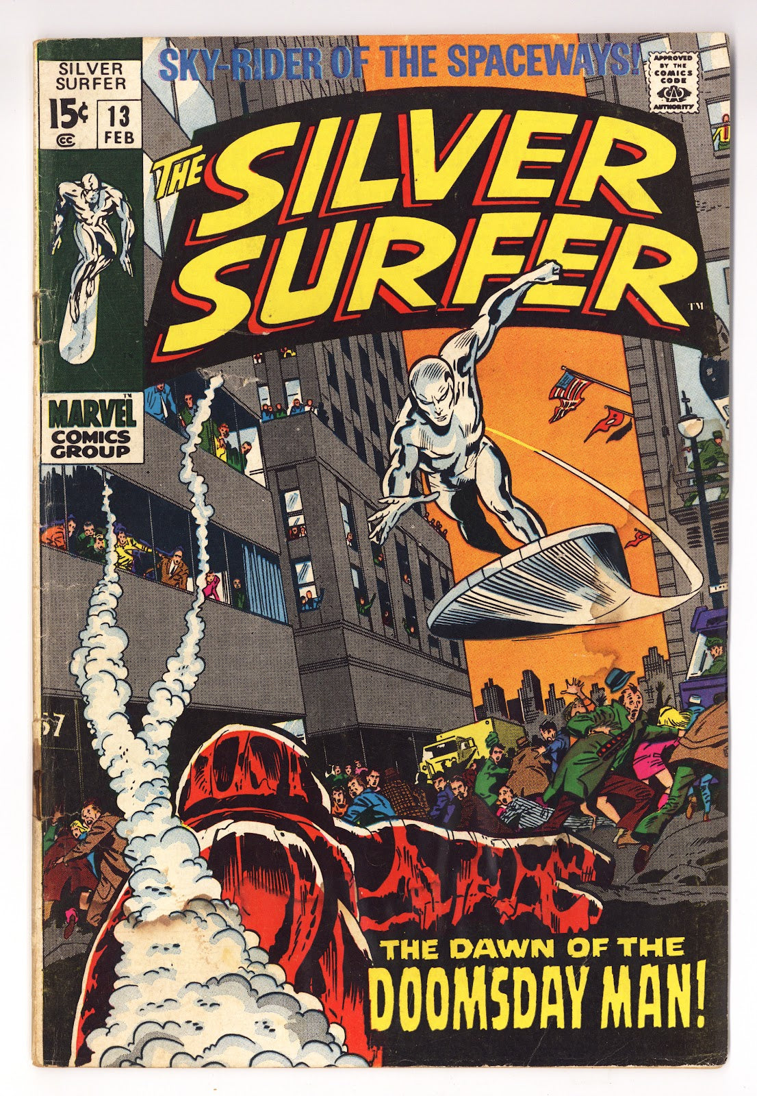 The Silver Surfer Vol 1 13 GD/VG (3.0) (1970)  
