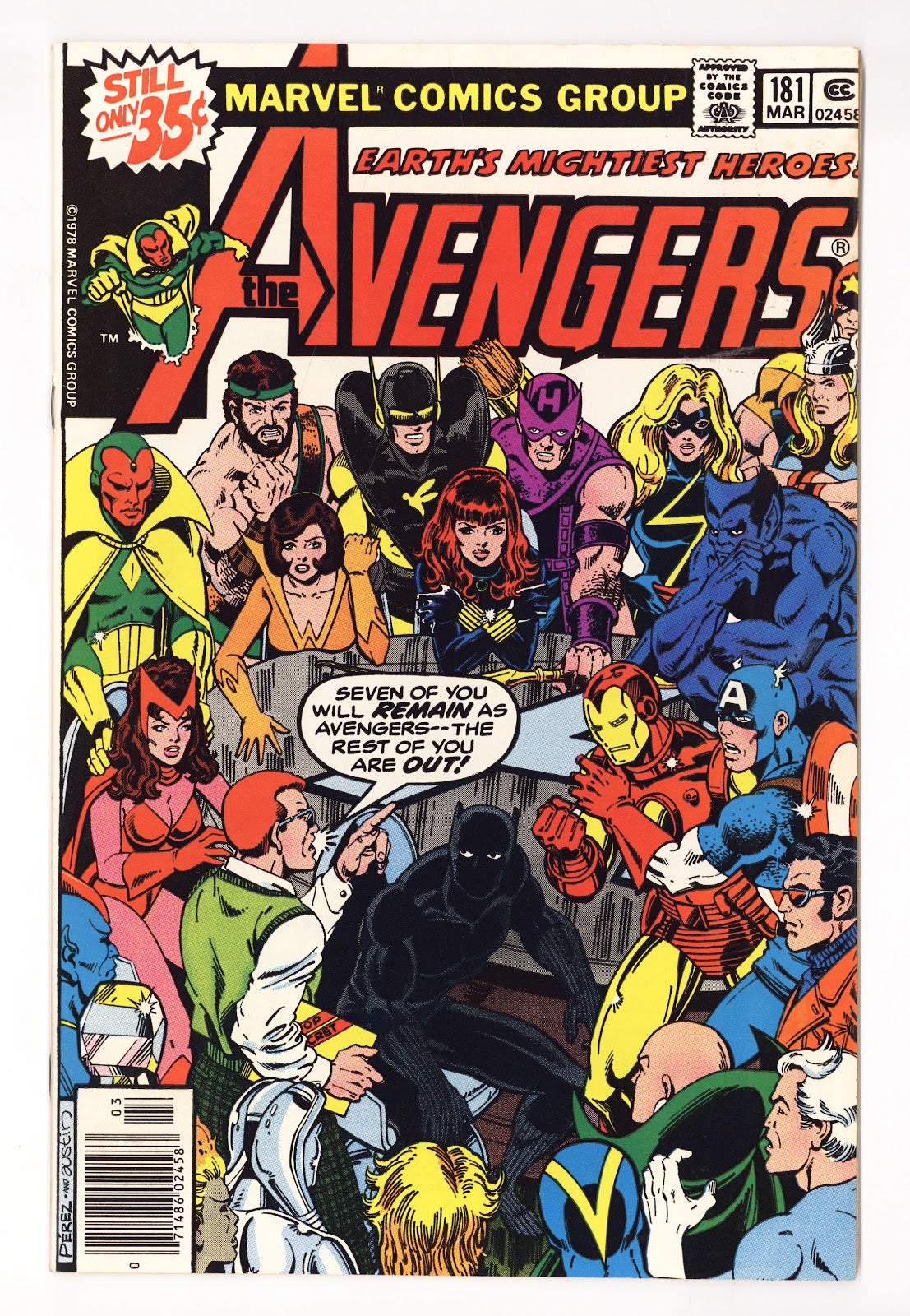 The Avengers Vol 1 181 FN/VF (7.0) (1979) 