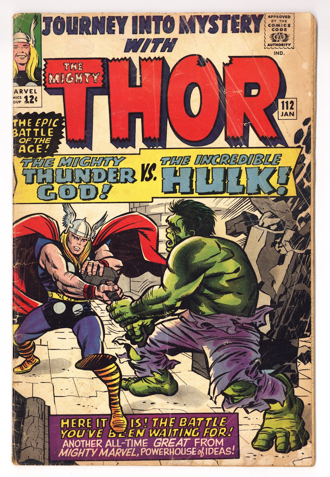 Journey into Mystery Vol 1 112  GD/VG (3.0)   (1965)     