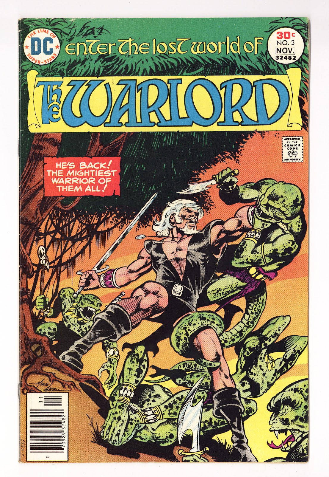 Warlord Vol 1 3  Mid Grade   (1976)     