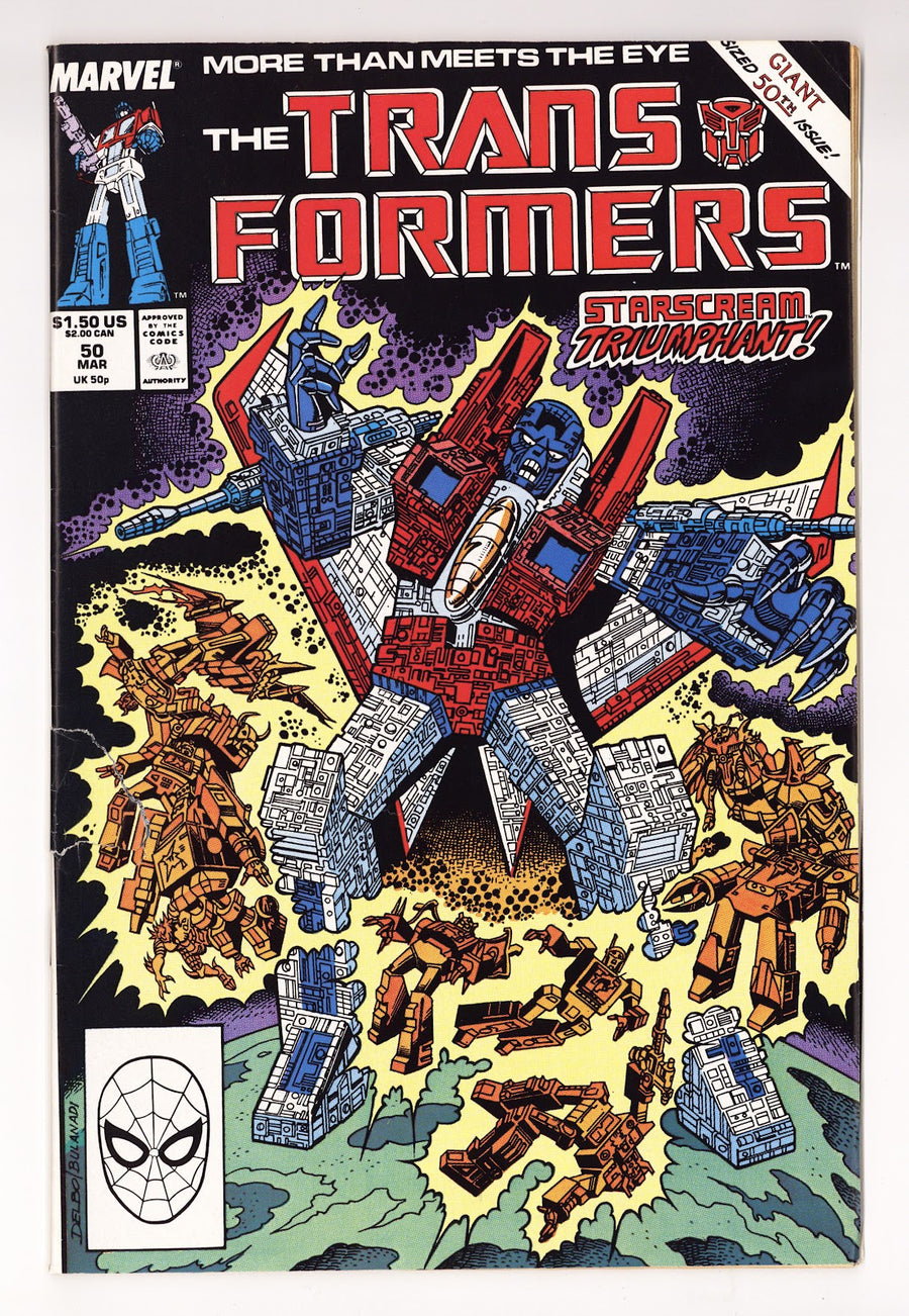 The Transformers Vol 1 50  Low Grade   (1989)     