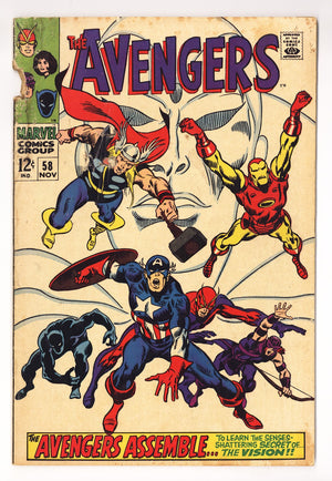 The Avengers Vol 1 58 FR (1.0) (1968)