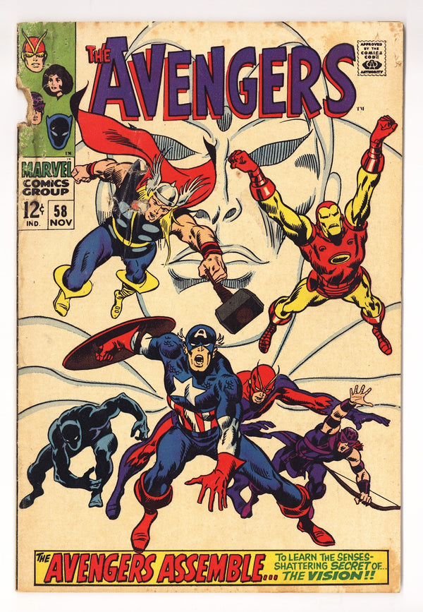 The Avengers Vol 1 58 FR (1.0) (1968)