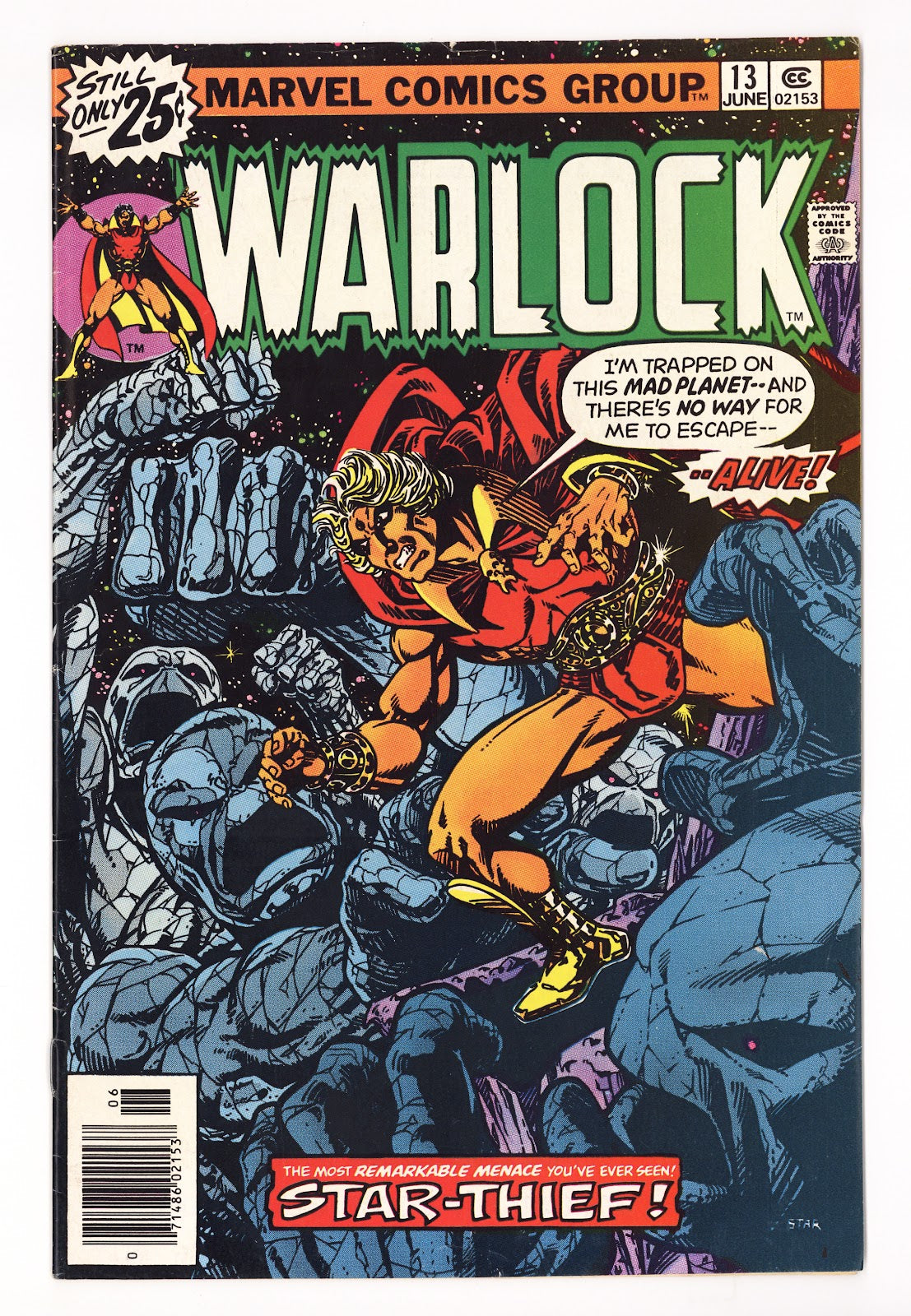 Warlock Vol 1 13 Mid Grade (1976) Regular Edition 