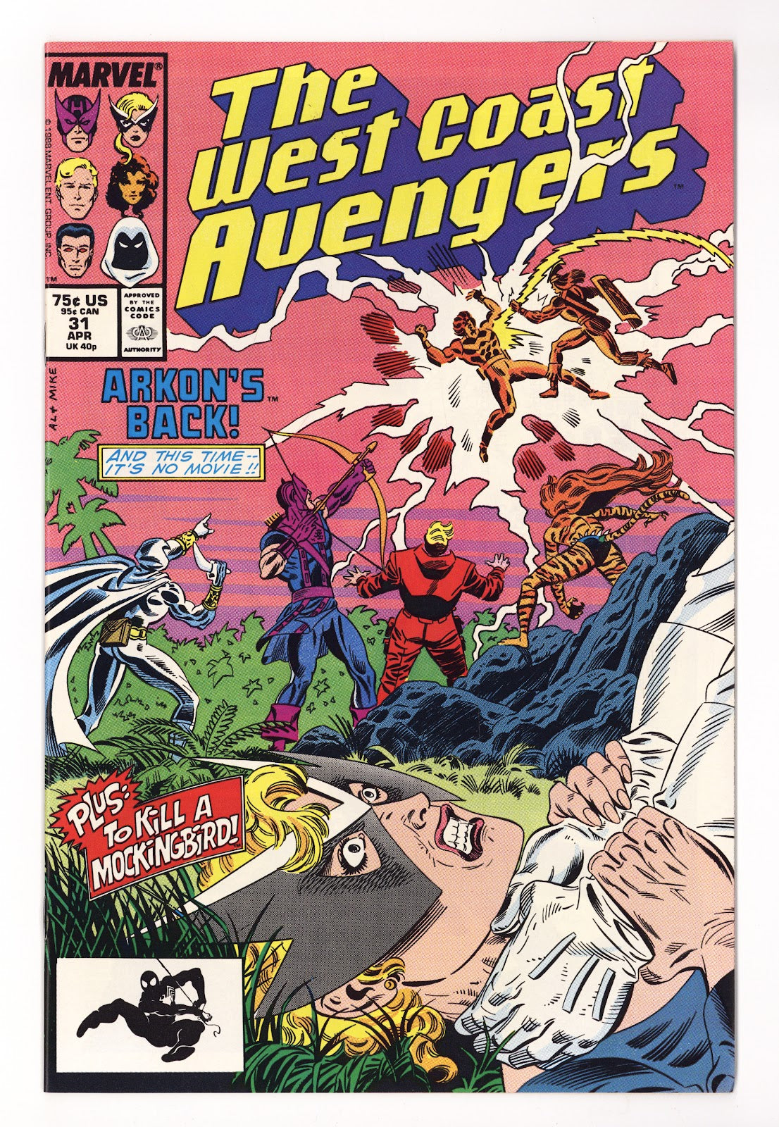 West Coast Avengers Vol 2 31  High Grade   (1988)   Direct  