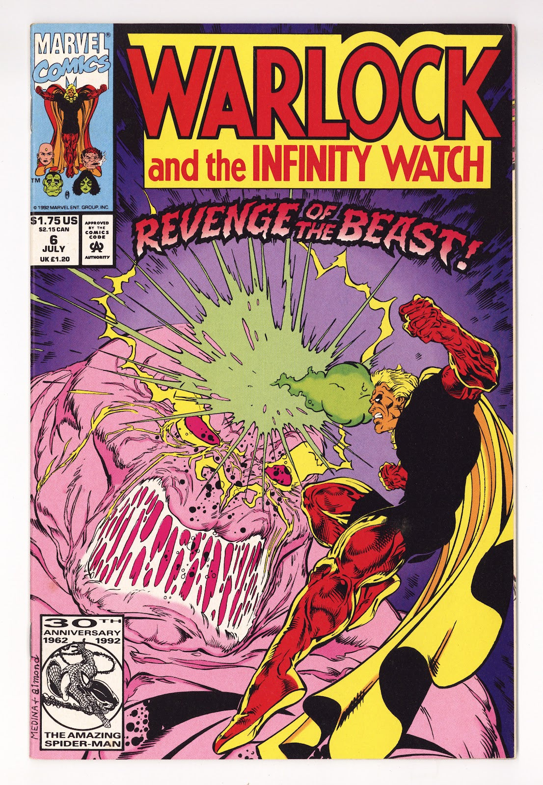 Warlock and the Infinity Watch 6 High Grade (1992) 