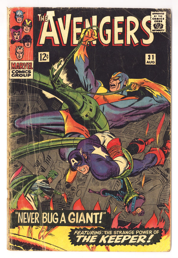 The Avengers Vol 1 31 GD+ (2.5) (1966)