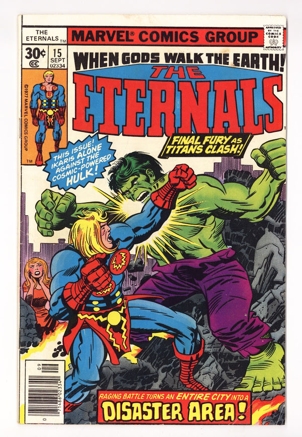 The Eternals   15  Mid Grade   (1977)   30¢