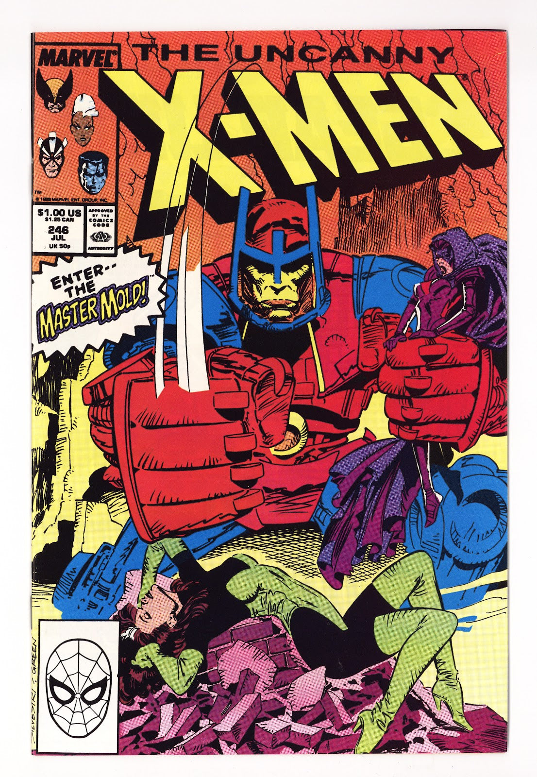 The Uncanny X-Men Vol 1 246  High Grade   (1989)