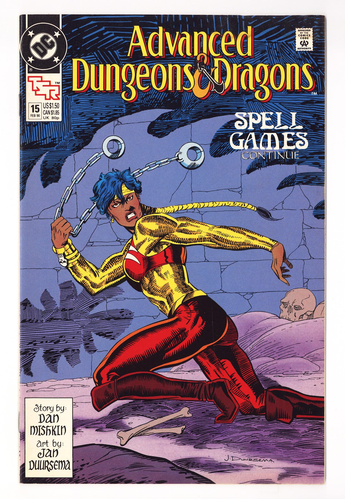 Advanced Dungeons & Dragons Comic Book 15 Mid Grade (1990) Direct 