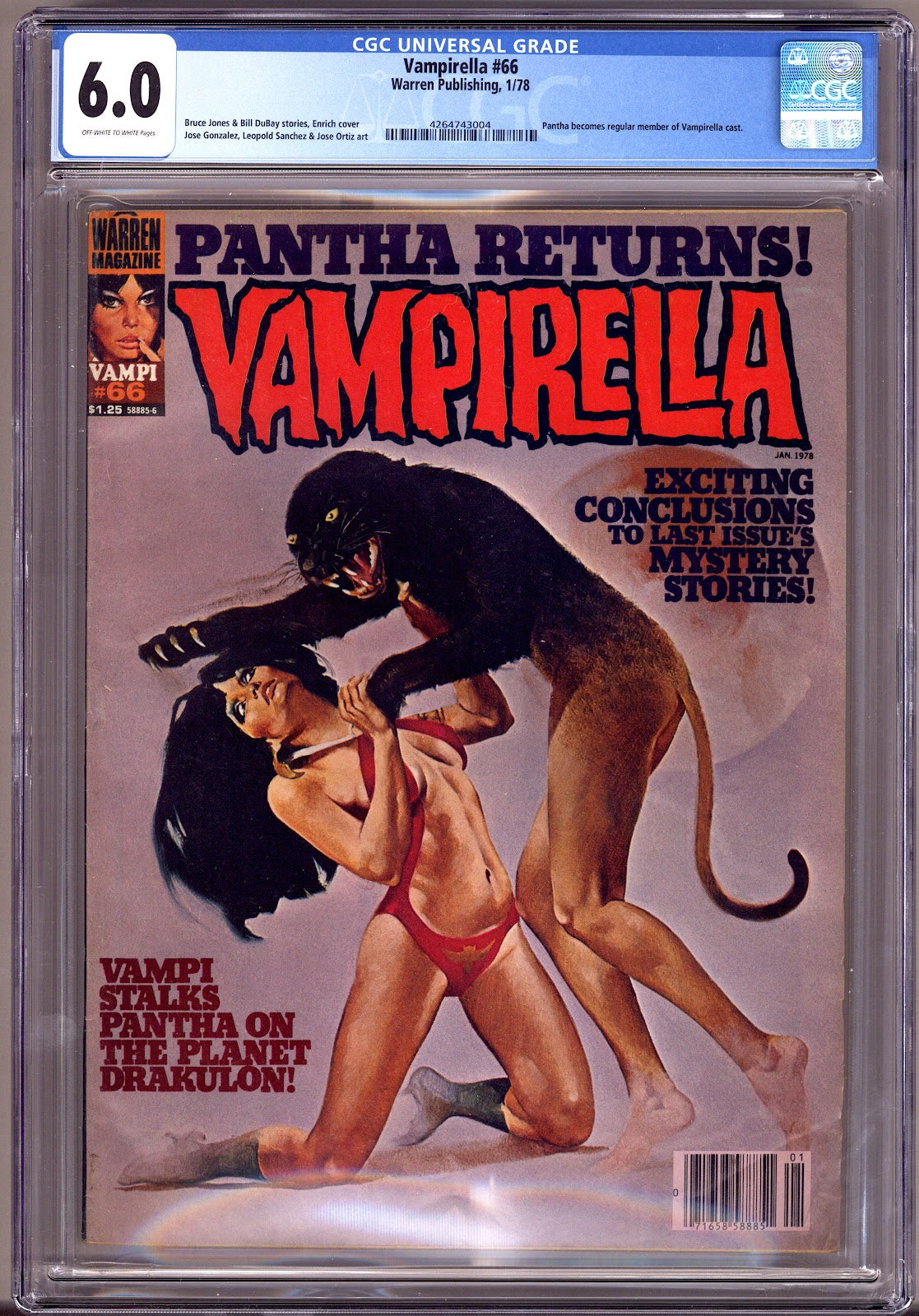 Vampirella Vol 1 66 CGC 6.0 (FN)   (1978)     