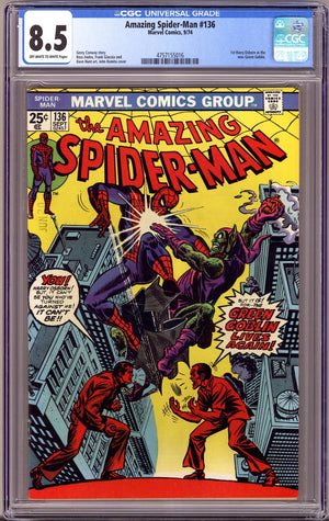 The Amazing Spider-Man Vol 1 136 CGC 8.5 (VF+)   (1974)