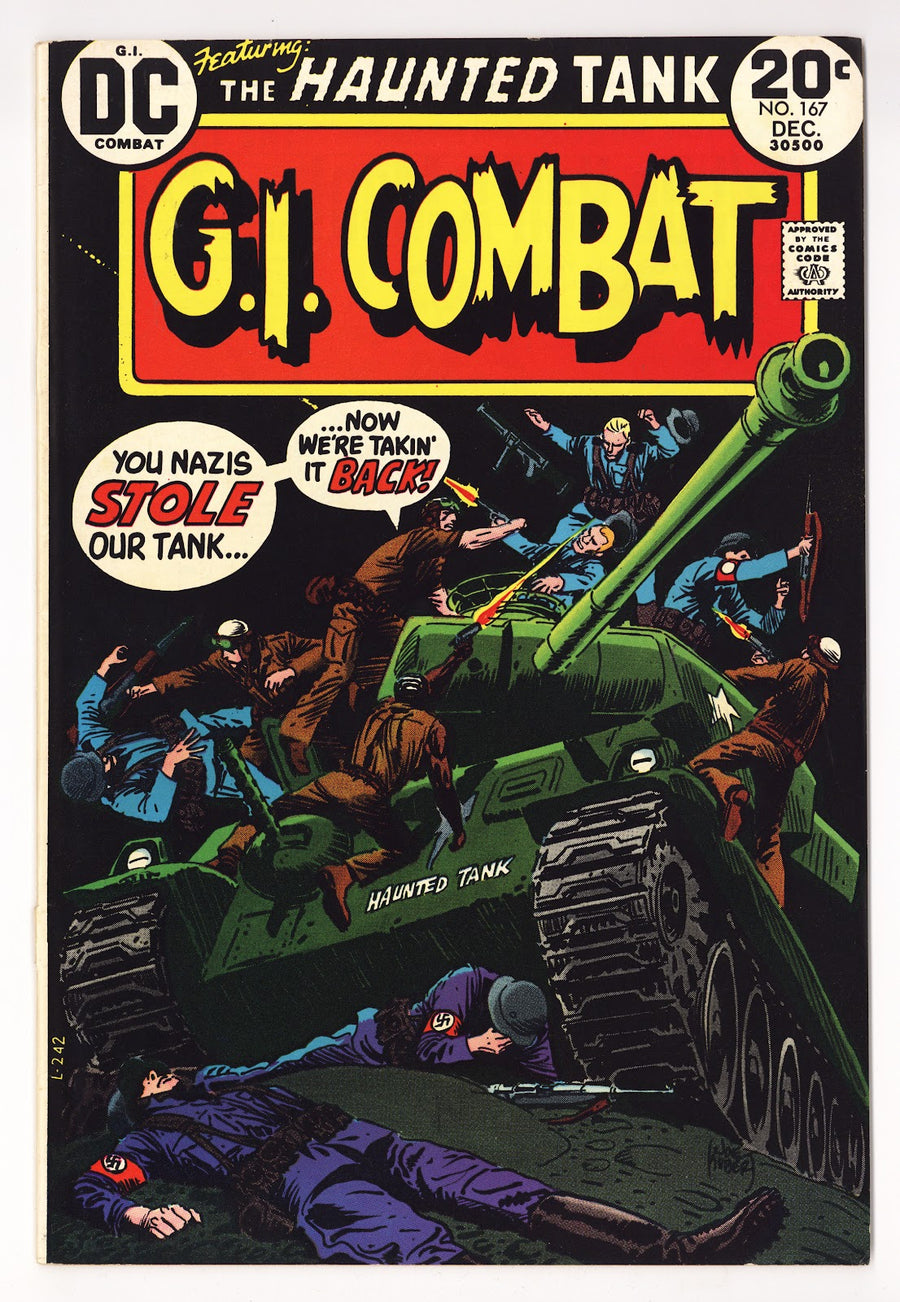 G.I. Combat Vol 1 167  Mid Grade Bottom Staple Detached  (1973)