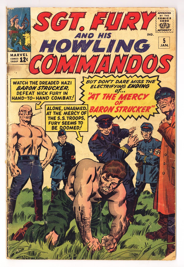 Sgt. Fury 5 GD/VG (3.0) (1964)