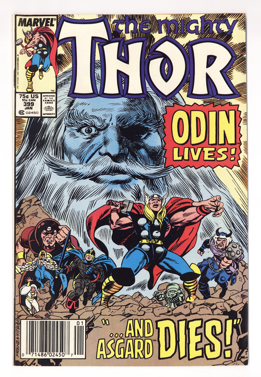 Thor Vol 1 399  Mid Grade   (1989)   Newsstand