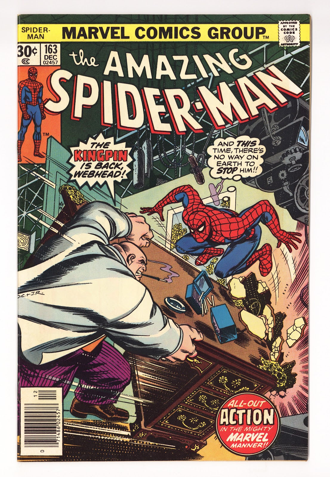 The Amazing Spider-Man Vol 1 163  FN/VF (7.0)   (1976)