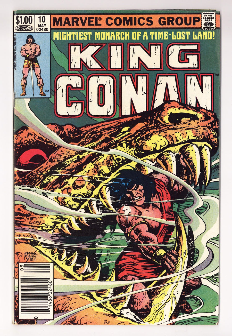 King Conan   10  Mid Grade   (1982)   Newsstand  