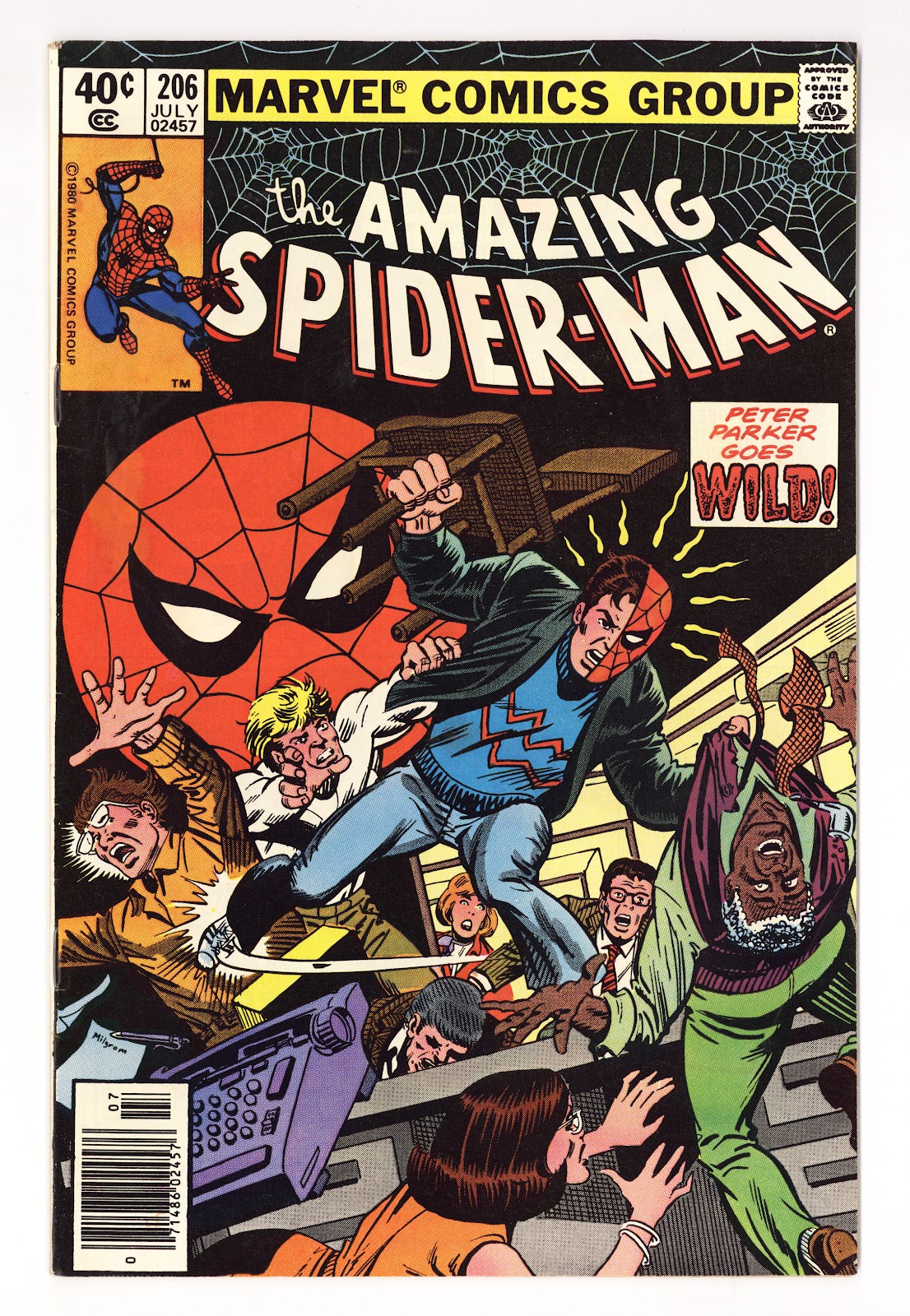 The Amazing Spider-Man Vol 1 206 VG+ (4.5) (1980) Newsstand 
