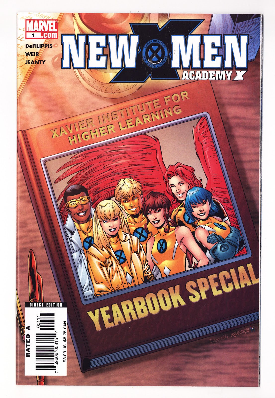New X-Men: Academy X Yearbook 1 High Grade (2005) 