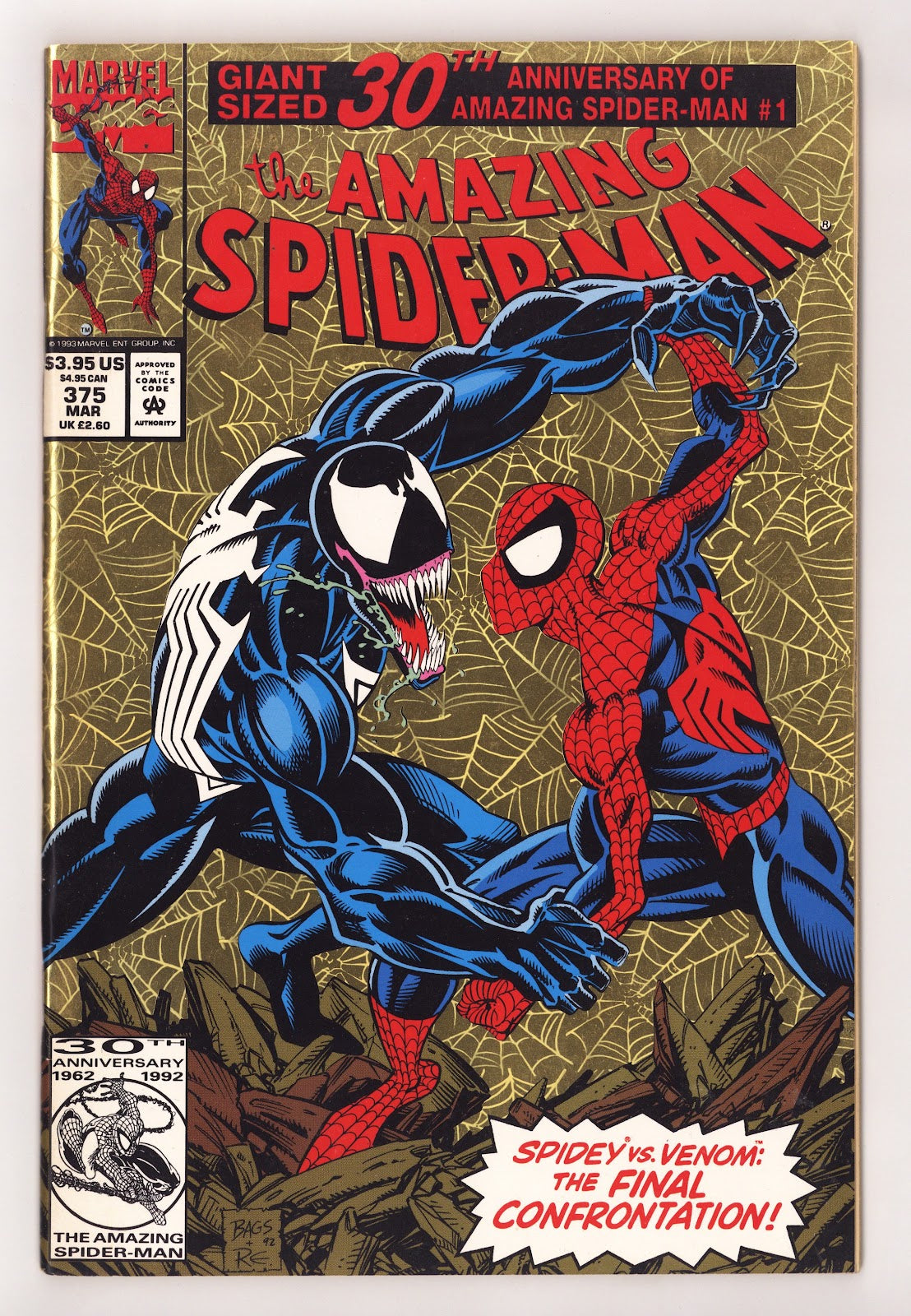 The Amazing Spider-Man Vol 1 375 VF- (7.5) (1993) 