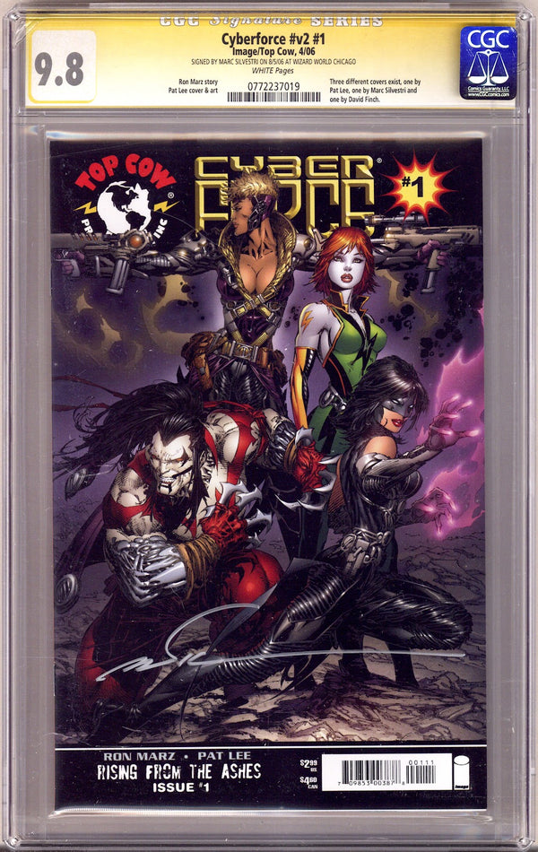 Cyberforce Vol 2 1 CGC 9.8 (NM/M) (2006) Silvestri Variant Signed x1 Cover Marc Silvestri