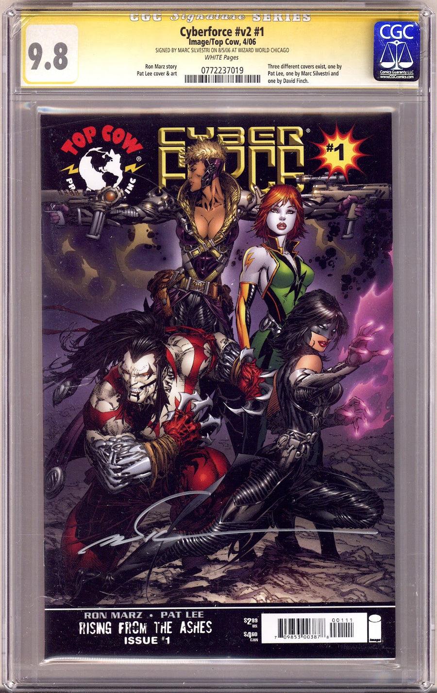 Cyberforce Vol 2 1 CGC 9.8 (NM/M) (2006) Silvestri Variant Signed x1 Cover Marc Silvestri 