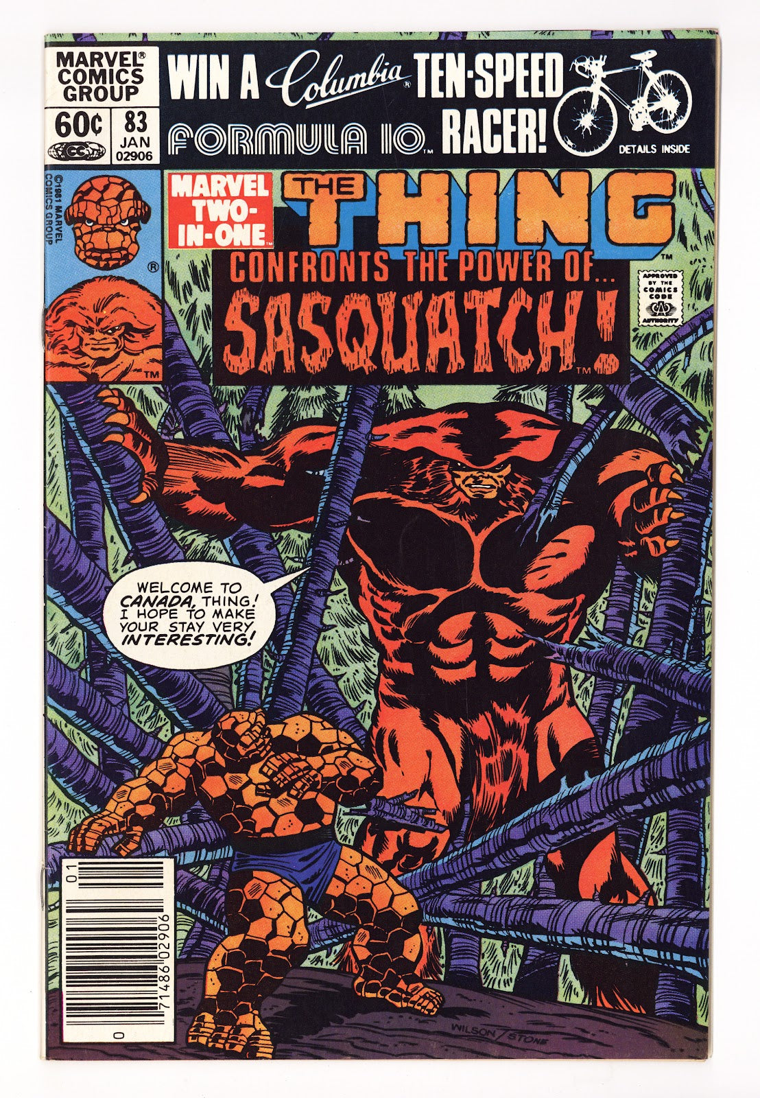 Marvel Two-in-One Vol 1 83  High Grade   (1982)   Newsstand  