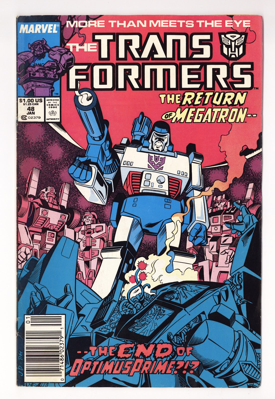 The Transformers Vol 1 48  Low Grade   (1989)   Newsstand  