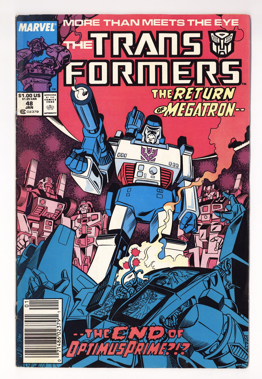 The Transformers Vol 1 48  Low Grade   (1989)   Newsstand  