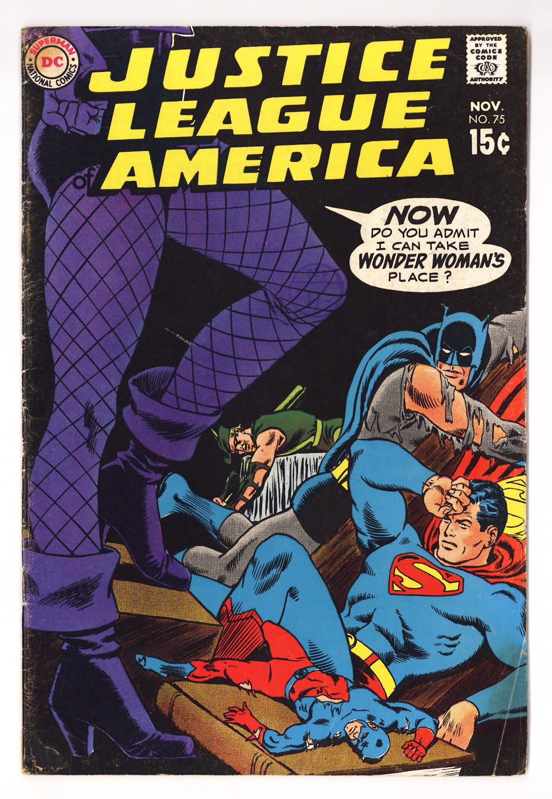 Justice League of America Vol 1 75  VG (4.0) Tape  (1969)     