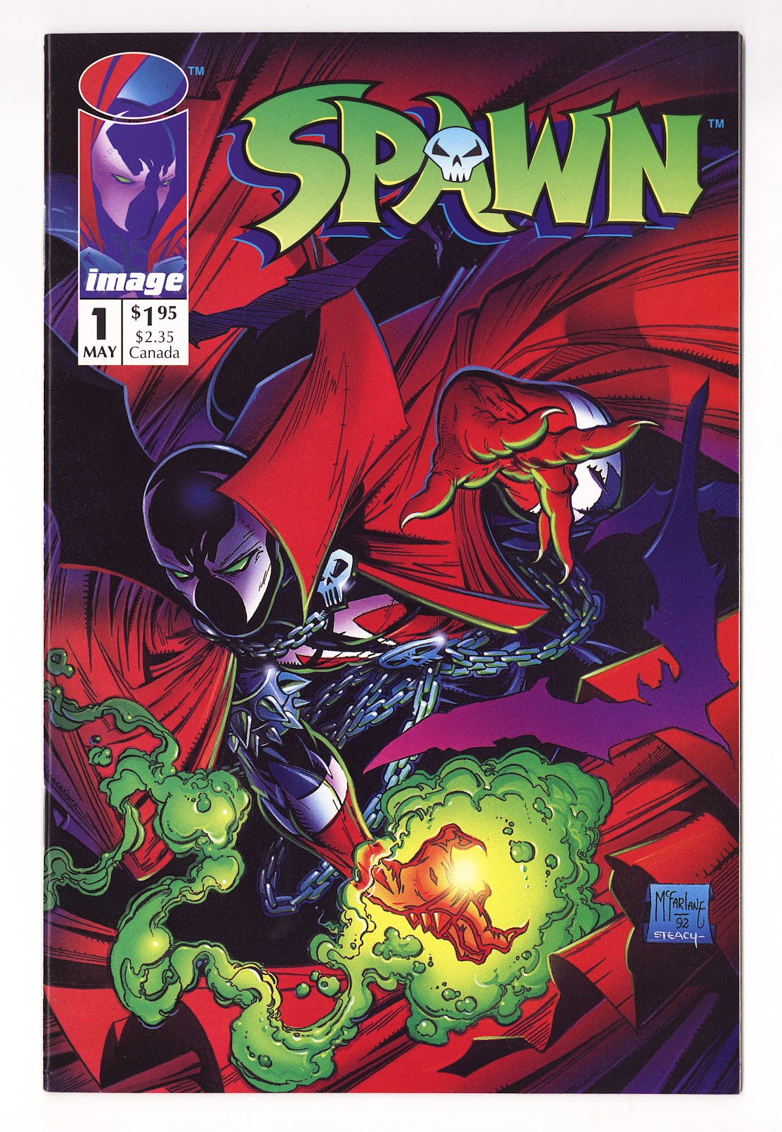 Spawn 1 VF+ (8.5) Black Spot (1992) 