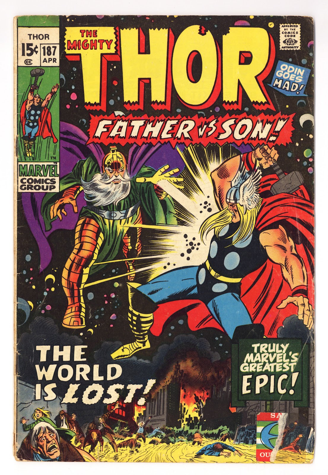 Thor Vol 1 187 VG- (3.5) (1971) 