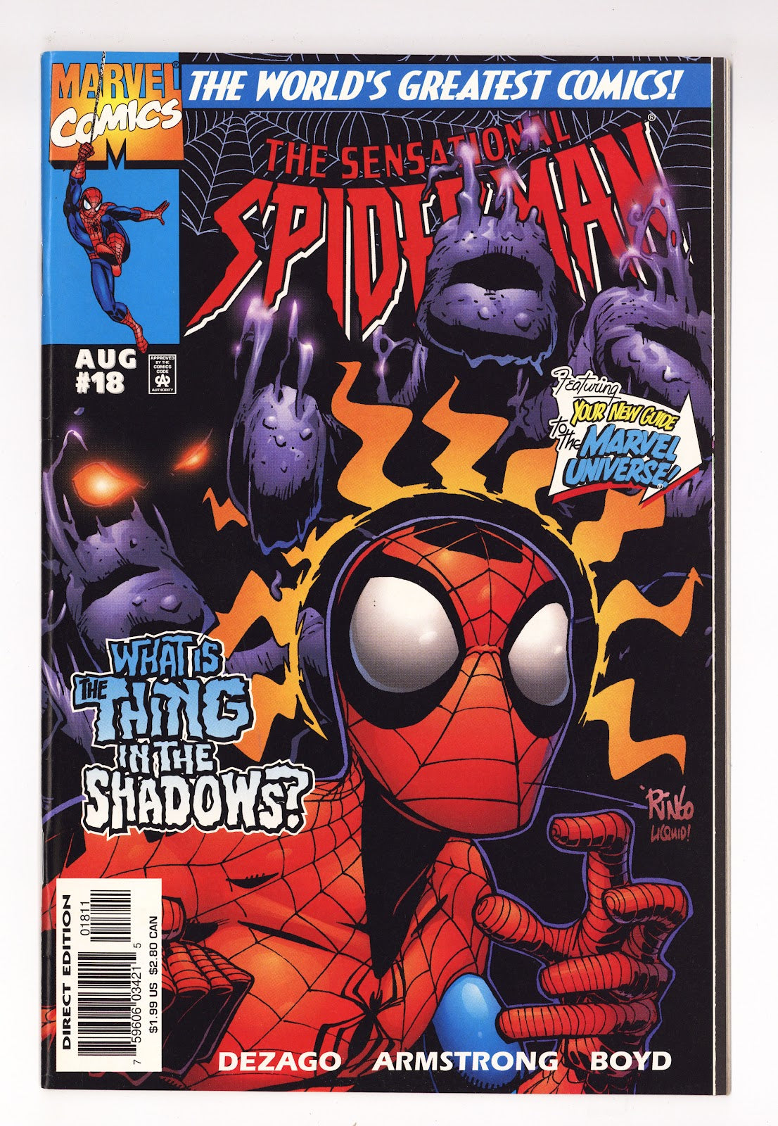 The Sensational Spider-Man Vol 1 18 High Grade (1997) Direct Edition 