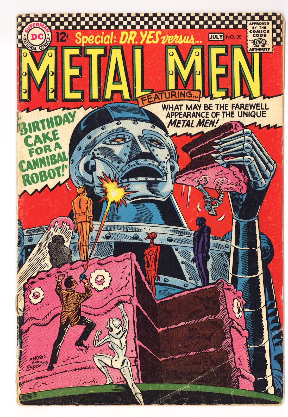 Metal Men Vol 1 20  Very Low Grade   (1966)     