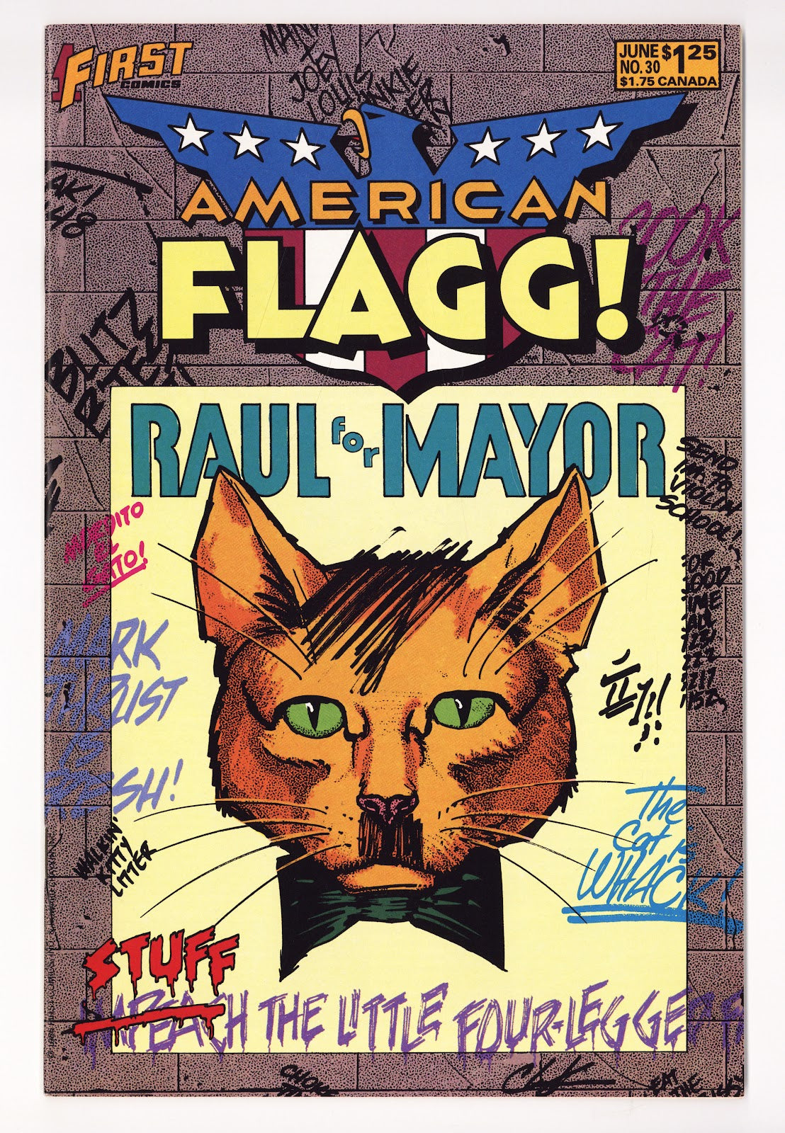 American Flagg! Vol 1 30 Mid Grade (1986) 