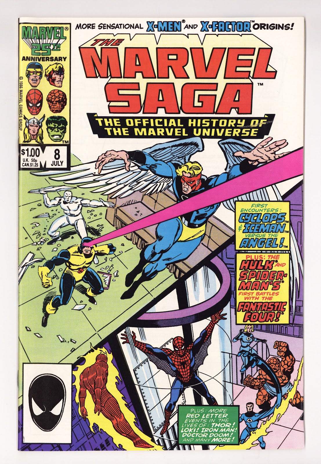 The Marvel Saga the Official History of the Marvel Universe 8 High Grade (1986) Direct 