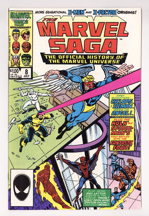 The Marvel Saga the Official History of the Marvel Universe 8 High Grade (1986) Direct