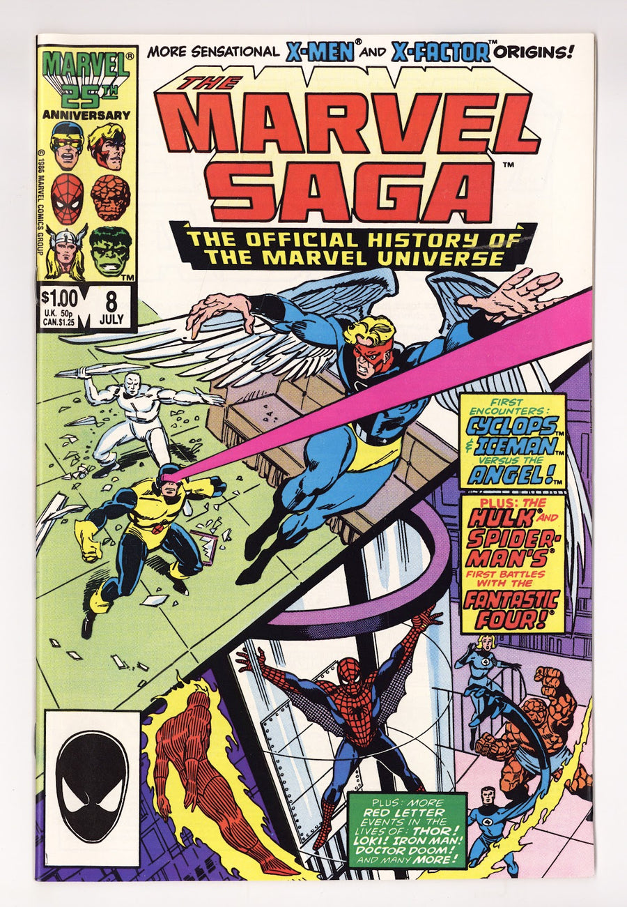 The Marvel Saga the Official History of the Marvel Universe 8 High Grade (1986) Direct 