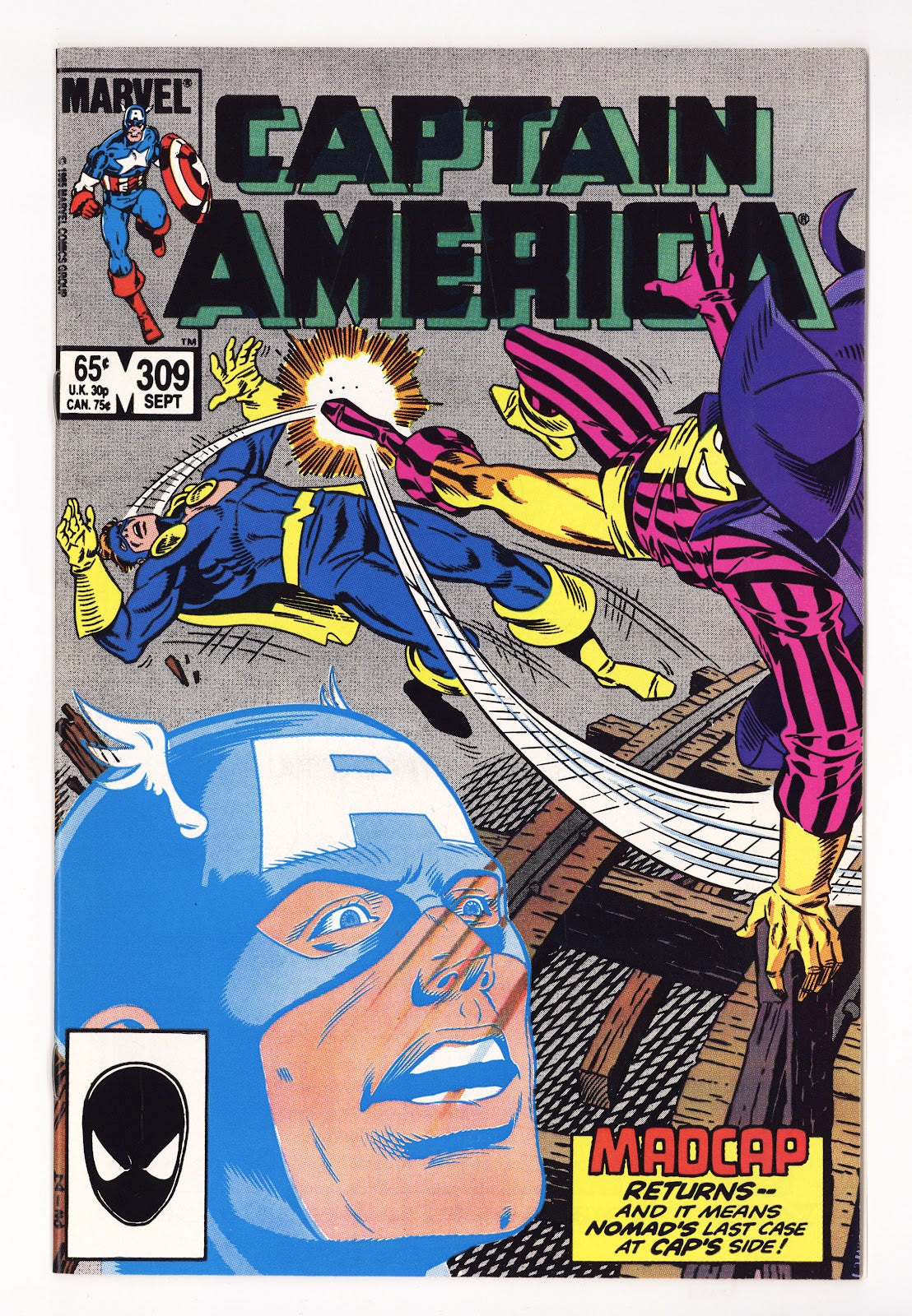 Captain America Vol 1 309 High Grade (1985) 