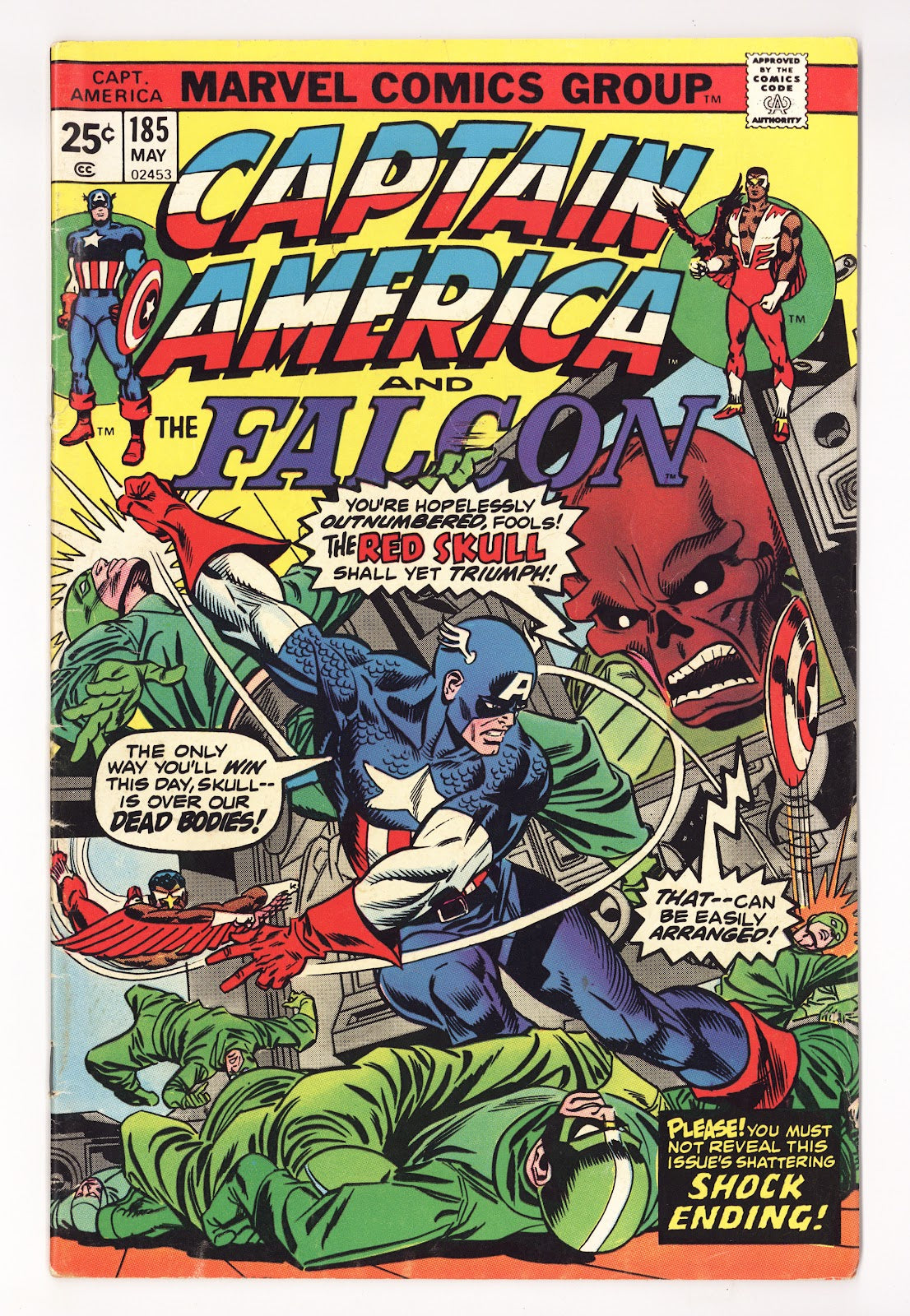 Captain America Vol 1 185 Low Grade (1975) 